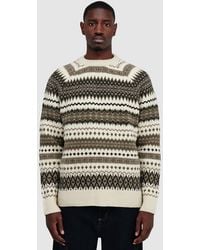 Barbour - Hase Brushed Fair Isle Sweater (Whisper - Lyst