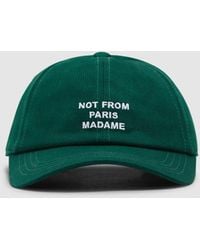 Drole de Monsieur - La Casquette Slogan Cap (Dark - Lyst