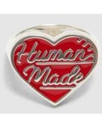 Human Made - Silver Heart Ring - Lyst