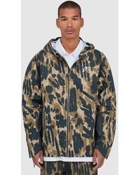 Malbon Golf - Tour Divot Camo Rain Jacket (Bark Camo - Lyst
