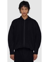 Homme Plissé Issey Miyake - July Pleats Full Zip Hoodie (15 - Lyst