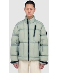 Stone Island - Seam Faded Tela Down Jacket (Sage - Lyst