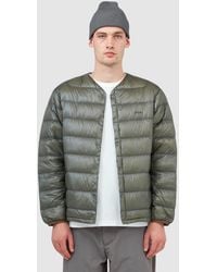 NANGA - 7Days Inner Down Cardigan (Khaki - Lyst