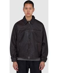 FRIZMWORKS - Destroyed Cowhide Leather Jacket (Washed - Lyst