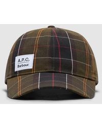 Barbour - X A.P.C Tartan Cap (Classic Tartan - Lyst