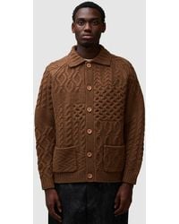 Beams Plus - Alan Patchwork Cardigan - Lyst