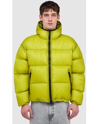 MKI Miyuki-Zoku - Translucent Hooded Bubble Jacket (Chartreuse - Lyst