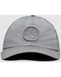 Stone Island - Metal Logo Baseball Cap (Pearl - Lyst