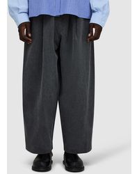 Estudio Niksen - Herringbone Balloon Pant (Charcoal - Lyst