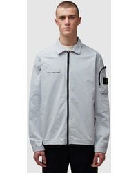 Stone Island - Garment Dyed Old Effect Pocket Overshirt (Pearl - Lyst