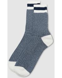 Anonymous Ism - Tuck Cuff Stripe Crew Sock - Lyst