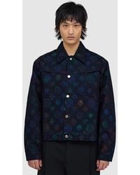 CASABLANCA - Heat Map Denim Jacket (Denim - Lyst