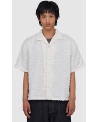 MKI Miyuki-Zoku - Jacquard Fringe Vacation Shirt (Bone - Lyst