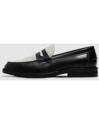 Duke & Dexter - Wilde Suede Penny Loafer - Lyst