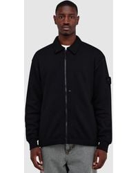 Stone Island - Ghost Wool Fleece Zipped Track Jacket - Lyst