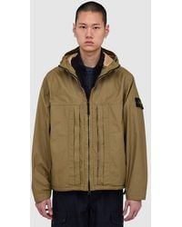 Stone Island - Double-Coated Cotton Ripstop Short Parka (Military - Lyst