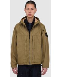 Stone Island - Double-Coated Cotton Ripstop Short Parka (Military - Lyst