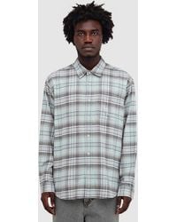 thisisneverthat - Flannel Check Shirt (Sage - Lyst