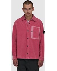 Stone Island - Organic Cotton Corduroy 800 Shirt - Lyst