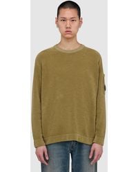 C.P. Company - Cotton Chenille Lens Sweater (Antique Moss - Lyst