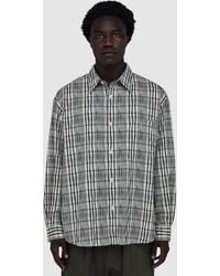 FRIZMWORKS - Gathered Check Shirt - Lyst