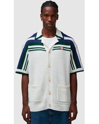 Casablanca - Crochet Tennis Short Sleeve Shirt - Lyst