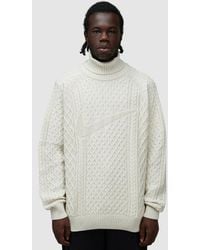 Nike - Life Cable Knit Turtleneck Jumper - Lyst