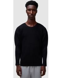 Homme Plissé Issey Miyake - Basic Pleats Long Sleeve T-Shirt - Lyst