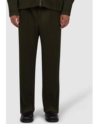 Homme Plissé Issey Miyake - Pleats Straight Leg July Pant (47-Shade Grayish - Lyst