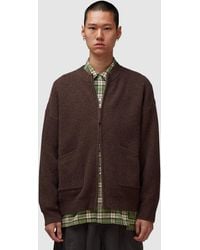 FRIZMWORKS - Wool Deck Zip Up Cardigan (Choco - Lyst
