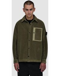 Stone Island - Organic Cotton Corduroy 800 Shirt (Khaki - Lyst