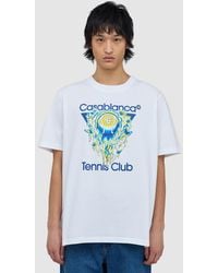 CASABLANCA - Tennis Club Icon T-Shirt - Lyst