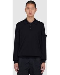 Stone Island - Ghost Long Sleeve Polo Shirt - Lyst