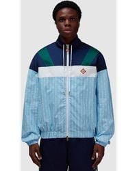 CASABLANCA - Pinstripe Laurel Track Jacket - Lyst