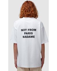 Drole de Monsieur - Slogan T-Shirt (Optic - Lyst