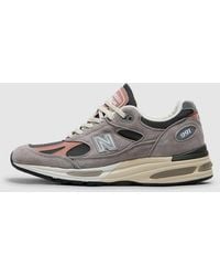 New Balance - Miuk 991V2 Sneaker (Elephant Skin Cork Dark Gull - Lyst