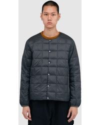Taion - Crewneck Button Down Jacket (D.Charcoal - Lyst