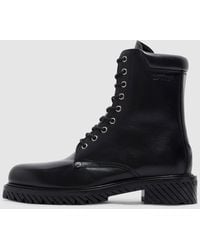 Off-White c/o Virgil Abloh - Men Combat Lace Up Boots - Lyst