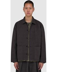 YMC - Pj Overshirt Wavy Jacquard - Lyst