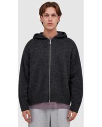 MKI Miyuki-Zoku - Mohair Blend Zip Hoodie (Charcoal - Lyst