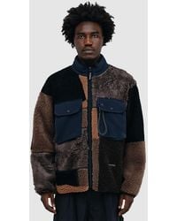 and wander - Mix Boa Jacket - Lyst