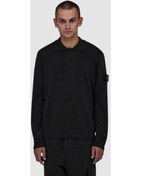 Stone Island - Long Sleeve Polo Shirt - Lyst