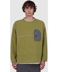 and wander - Pe Warm Pile Crewneck Sweater - Lyst