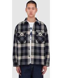 Human Made - Wool Check Shirt Jacket - Lyst