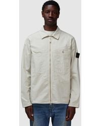 Stone Island - Mil-Spec Zipped Overshirt - Lyst