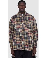 Beams Plus - B.D Classic Fit Patchwork Madras Shirt - Lyst