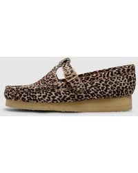 Clarks - Wallabee T-Bar Shoe (Leopard Print - Lyst