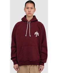 Parra - Crow Logo Hoodie (Dark Burgundy - Lyst