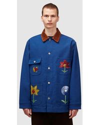 Sky High Farm - Embroidered Workwear Denim Chore Jacket - Lyst