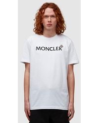 Moncler - Double Logo Script T-shirt - Lyst